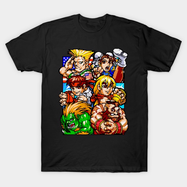 Tournament Fighters T-Shirt by snespix